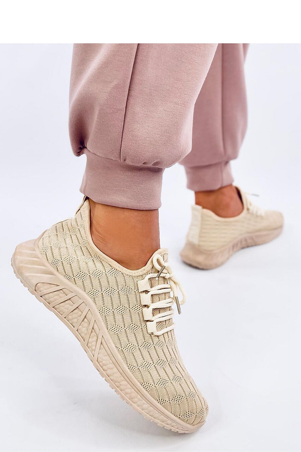 Sprintschoenen beige