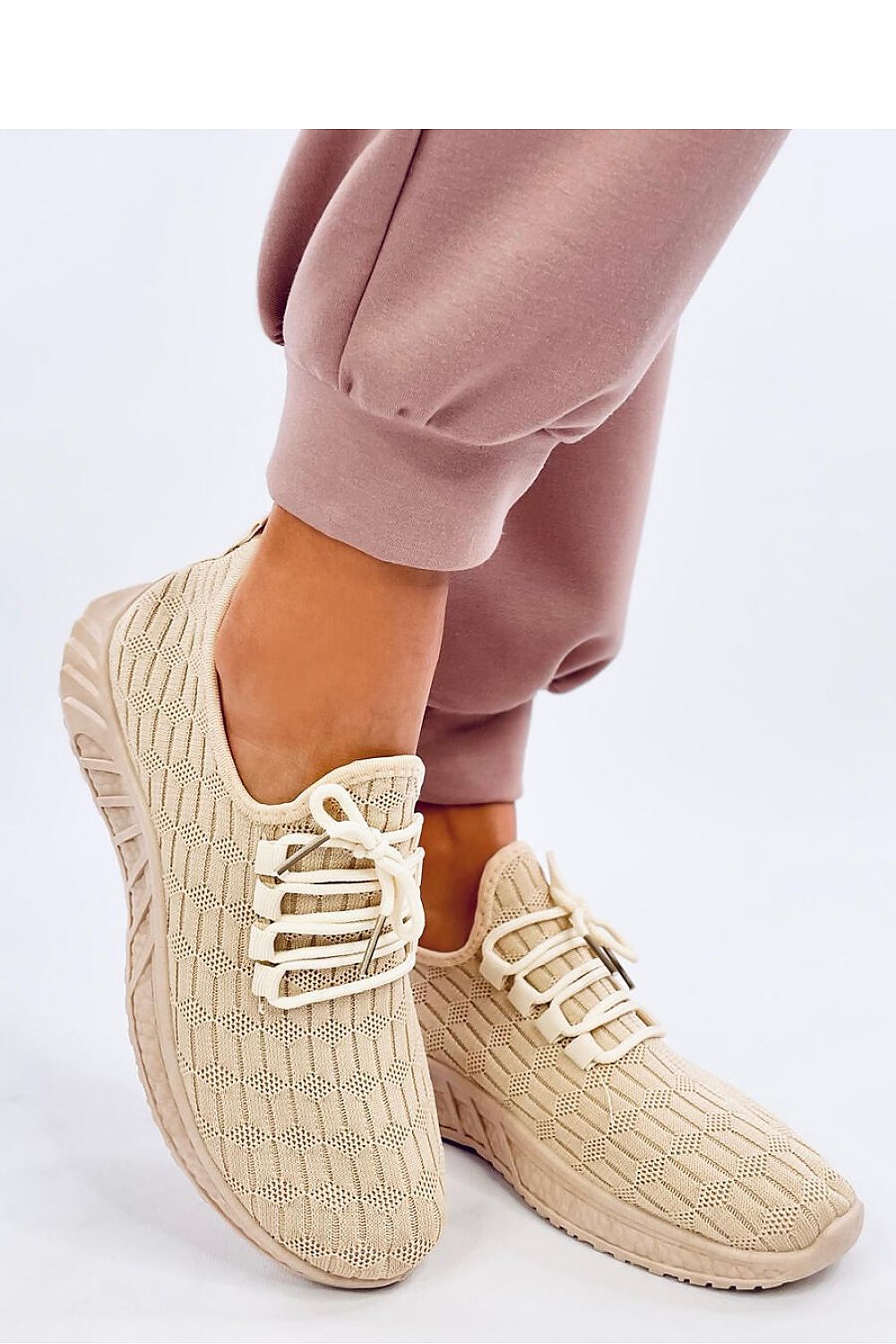 Sprintschoenen beige