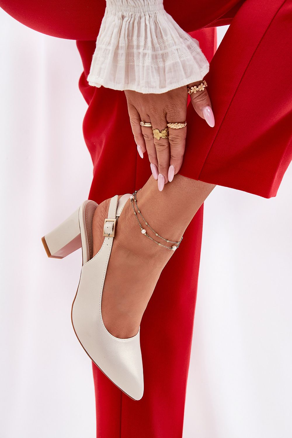 Pumps met dikke hak model 211980 Step in style