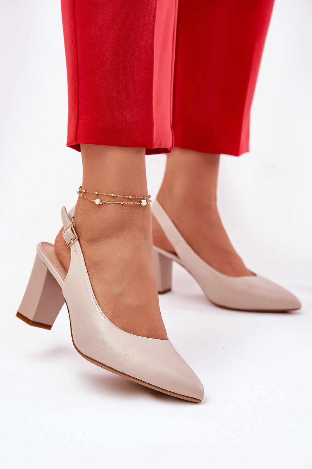 Pumps met dikke hak model 211981 Step in style