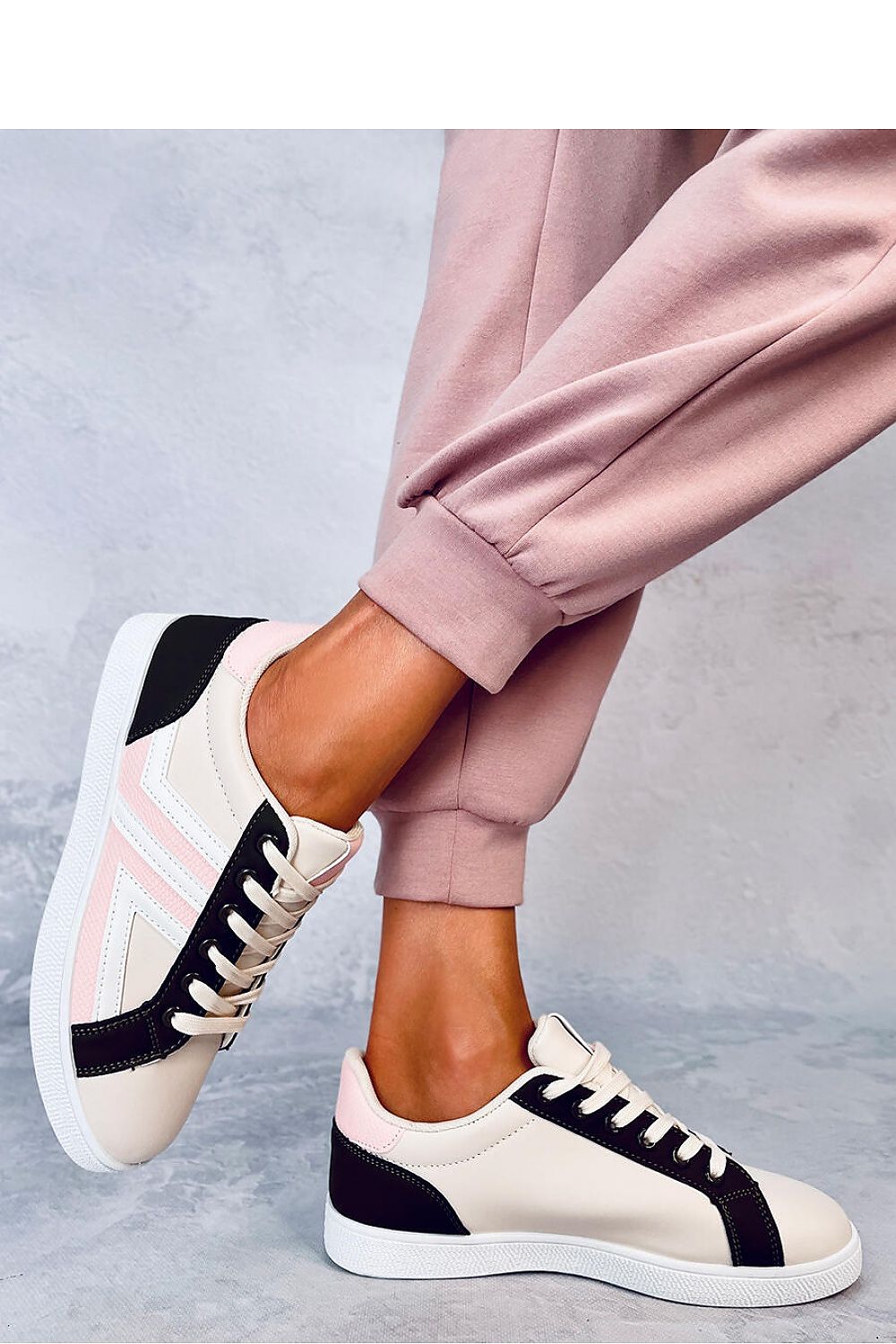 Sneaker pink/beige