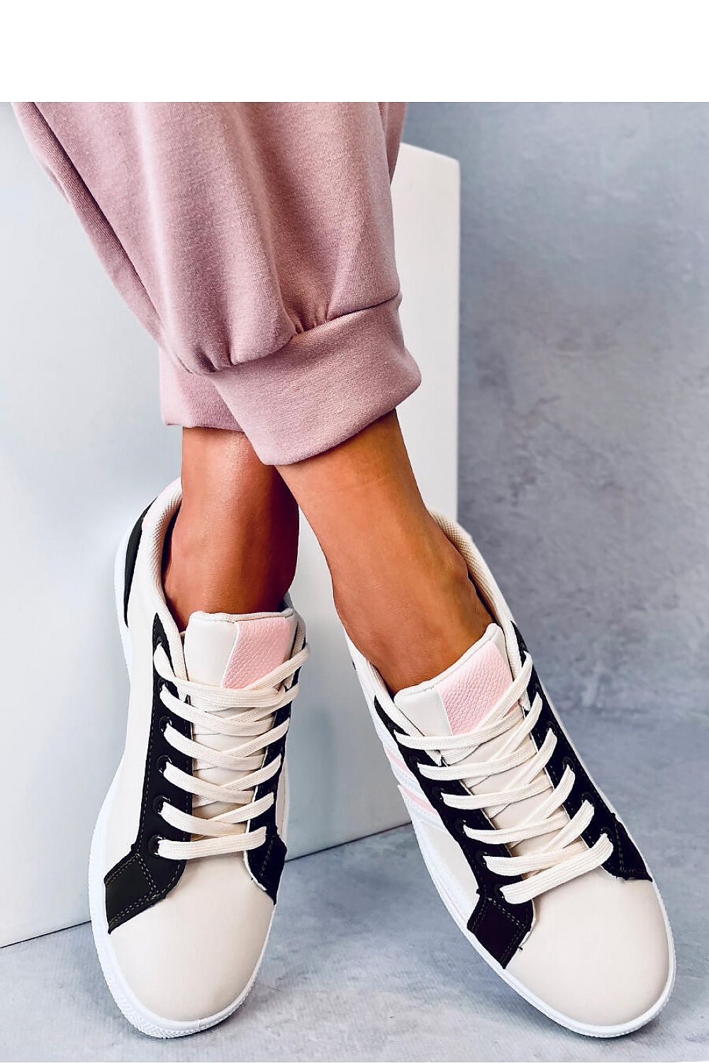 Sneaker pink/beige