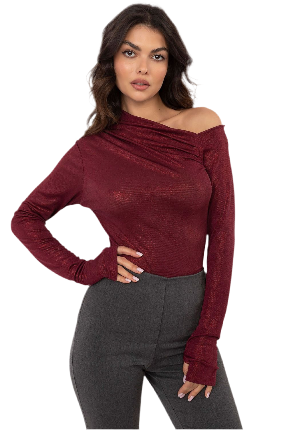 blouse Bordeaux christmas