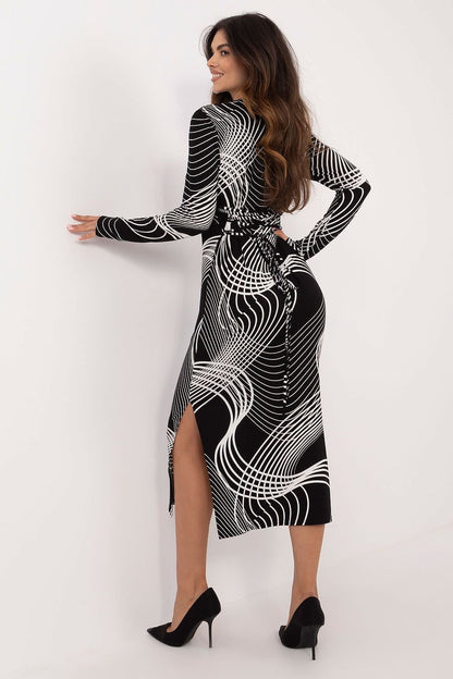 Midi jurk panther