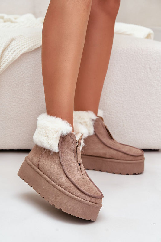 Gevoerde boots Rianne met rits