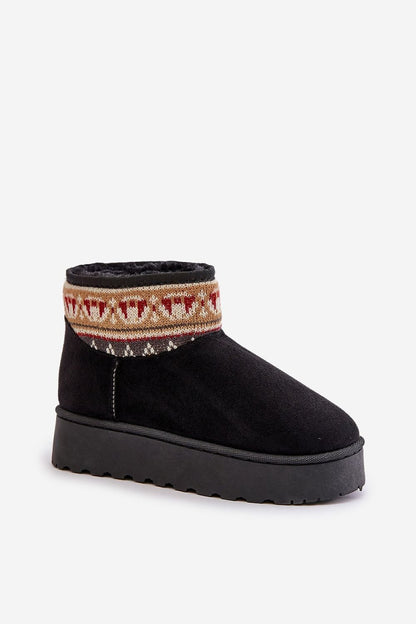 Zacht gevoerde boots met print Marie